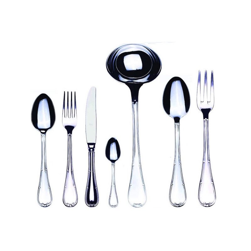 SET 6 12 CUCCHIAI DA TAVOLA CUCCHIAIO ACCIAIO INOX EME CITY