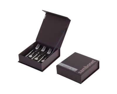 SAMBONET - BAMBOO set 6 forchette dolce argento